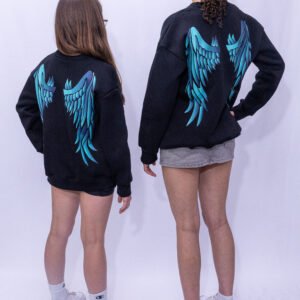 printed sweater for teens & tweens for girls and boys black color