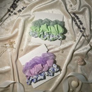luxe chiffon organza scrunchie – oversized hair cloud